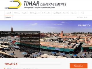Déménagement France Maroc TIMAR S.A. déménageur internationnal Easydem.com déménagement et garde-meuble Marrakech, Casablanca, Tanger, Nouaceur, Maroc