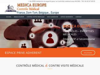 Contrôle médical par Médica Europe, contre-visite médicale