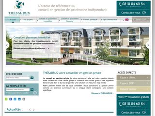Conseil en gestion de patrimoine Aix en Provence, gestion privée Paris, Lille, Lyon, Bordeaux THESAURUS